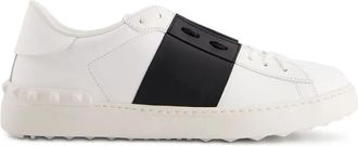 Valentino Garavani White Black Leather Sneakers