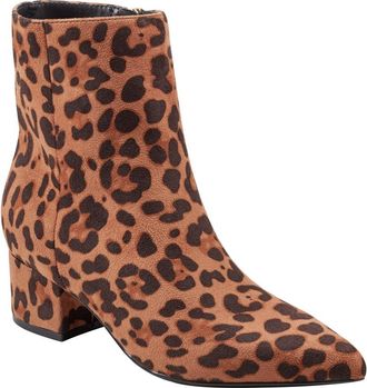 Marc Fisher Block Heel Bootie in Leopard at Nordstrom Rack, Size 5.5