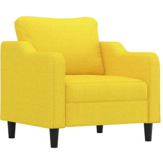 vidaXL Sill&oacute;n De Tela Amarillo Claro 60 Cm Vidaxl