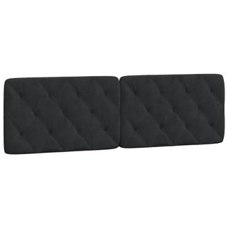 vidaXL Cabecero De Cama Acolchado Terciopelo Negro 160 Cm Vidaxl