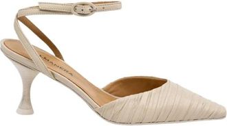 Halmanera Velia 05 Pump - Dames - Pumps - Beige - 36 EU - Leer - Schoenen