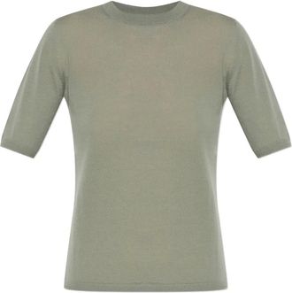 Max Mara Top con maniche corte - Verde