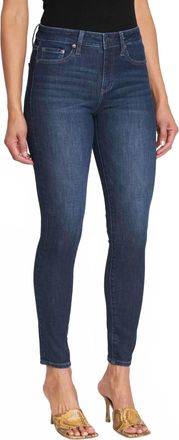 Pistola Denim Audrey Skinny Mid Rise Liberty Jeans In Dark Blue