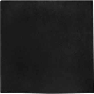 vidaXL Faux Rabbit Fur Rug Olite Black 200 x 200 cm Polyester vidaXL