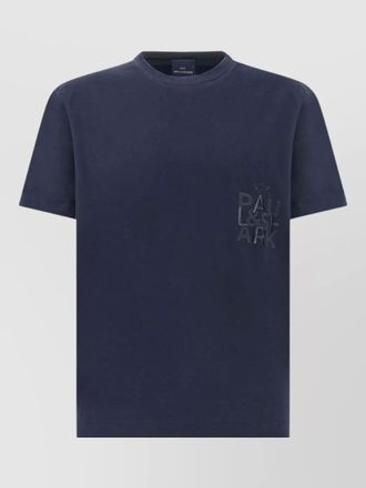 Paul & Shark embroidered cotton jersey crew neck t shirt