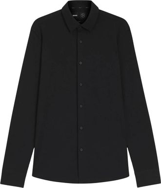 HUGO BOSS Overhemd met lange mouwen - Heren - Overhemden - Blauw - Maat: 2XL