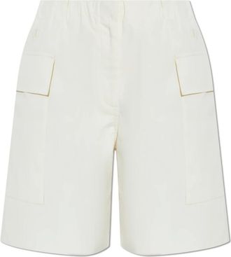 Jil Sander Korte Broeken, Dames, Beige, S, Katoen, Cargo Shorts