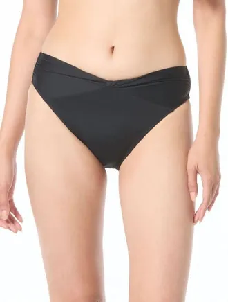 Vince Camuto Twist High Bikini Swim Bottom in 001-Black at Nordstrom, Size X-Small