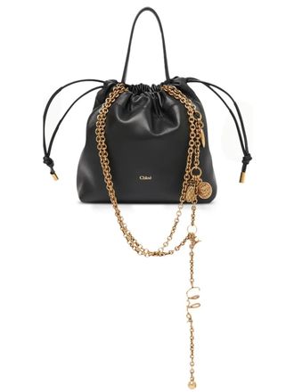 Chlo&eacute; drawstring bucket bag - Black