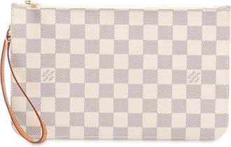 Louis Vuitton Pre-owned Clutches, female, White, Size: ONE SIZE Pre-owned Small Flat Pouch