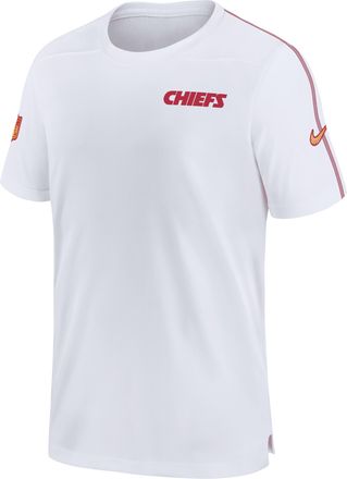 Nike Kansas City Chiefs Sideline Coach Nike Mens Dri-FIT NFL Top in White | 02ES075K7G-K0Z