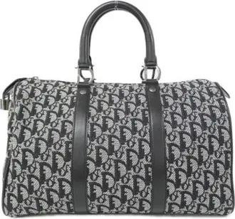 Dior Pre-owned Borsa Boston in Tela - - Pre-owned - Donna - Nero - ONE SIZE