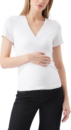 Ripe Luxe Knit Embrace Nursing Tee in White at Nordstrom, Size X-Small Au