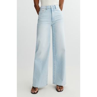 DL1961 Hepburn High Waist Wide Leg Jeans in Lazy Sunday at Nordstrom, Size 25