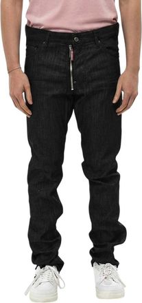 Dsquared2 Black Slim Mid Rise Jeans