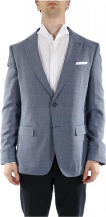 HUGO BOSS H-Hutson-233 Jas - Heren - Blazers - Blauw - 3XL - Katoen - Jassen