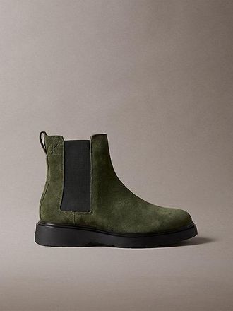 Calvin Klein Botas Chelsea De Ante Con Suela De Tacos