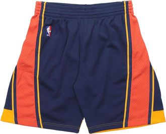 Mitchell & Ness NBA Swingman Shorts Golden State Warriors Road 2009-10 Navy Orange SMSHGS18232-GSWNAVY09