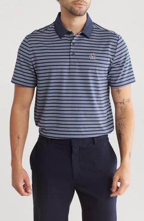 Original Penguin Yarn Dye Stripe Heritage Polo in Black Iris at Nordstrom Rack, Size Xx-Large