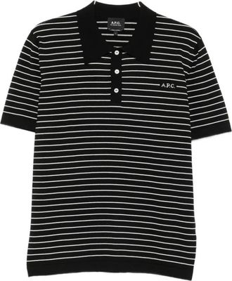 A.P.C. Polo Shirt - Heren - Polos - Zwart - S - Tops