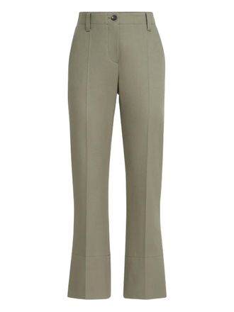 Brunello Cucinelli Broek met riemlussen - Groen
