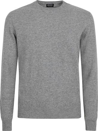 Ermenegildo Zegna Cashmere Trui - Heren - Cashmere truien - Grijs - M - Kasjmier - Truien & Vesten
