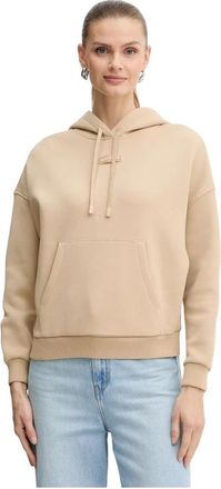 A|X Armani Exchange Hoodies & sweatvesten, Dames, Beige, L, Katoen, Hoodie