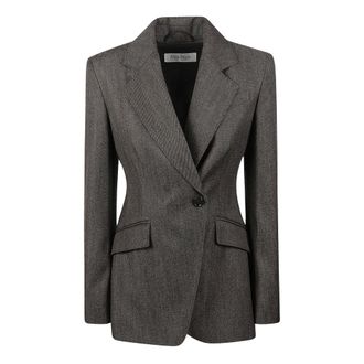 Max Mara MXM Neutro Jas - Dames - Jassen - Grijs - Maat: M Wol