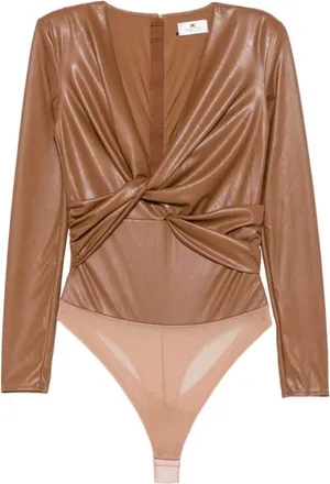 Elisabetta Franchi Mujer, Camisetas, Marr&oacute;n, Talla: XL