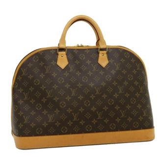 Louis Vuitton Pre-owned Canvas Handtas - Dames - Pre-owned - Bruin - Maat: ONE Size