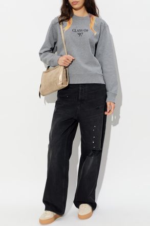 Maison Margiela Sweatshirt With Print, Womens, Grey