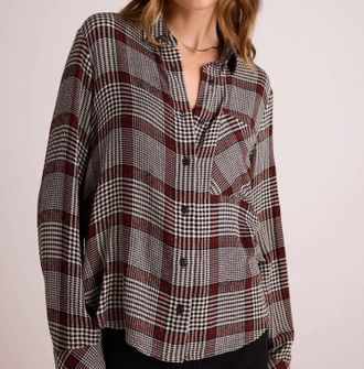 Bella Dahl Button Down Shirt In Winter Glen Plaid