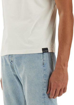 Courr&egrave;ges Logo-Embroidered Cotton T-Shirt - White