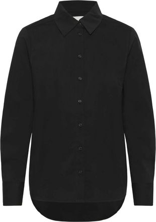 Part Two Zwarte Nimini PW SH Blouse - Dames - Overhemden - Zwart - M - Katoen - Overhemden