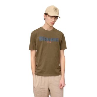 Blauer T-shirt Ernst - Heren - T-shirts - Groen - 2XL - Tops