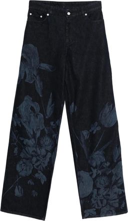 Erdem Jeans met bloemenprint - Blauw