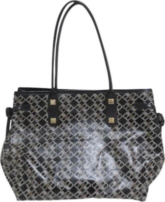 Bally Pre-owned Tote Bags, female, Black, Size: ONE SIZE Pre-owned Bhasta PVC Coated Canvas Tote Bag