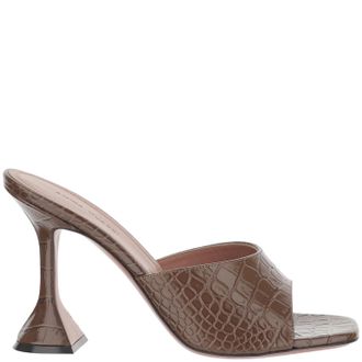 Amina Muaddi Lupita Leather Sandals