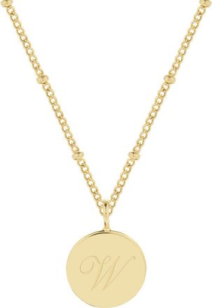 Brook & York Lizzie Initial Pendant Necklace in Gold W at Nordstrom