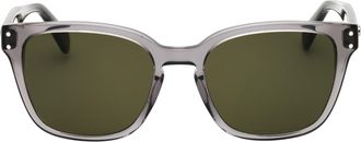 Ferragamo Acetate Rectangle Sunglasses - Gray
