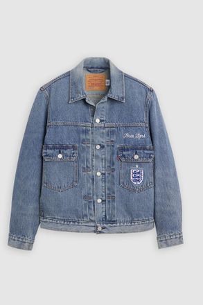 Levi's Trucker Jacket Levis Type II de f&uacute;tbol de Inglaterra - Hombre - 2XL - Azul / X England Football