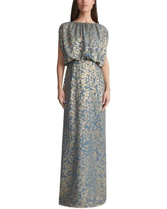 Lafayette 148 New York Gathered Neck Blouson Dress