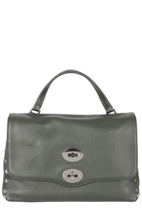 Zanellato Textured Green Leather Postina Daily Small Handbag