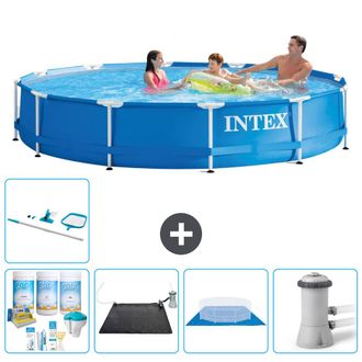 Intex Piscina Con Estructura Redonda - 366x76 Cm - 7-piezas S21003