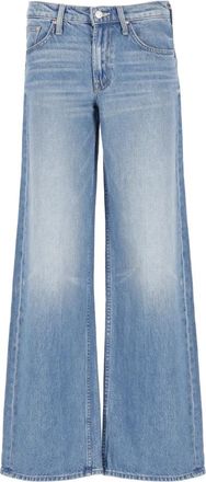 Mother Blauwe Katoenen Jeans voor Vrouwen - Dames - Loose Fit Jeans - Blauw - W26 - Katoen - Jeans