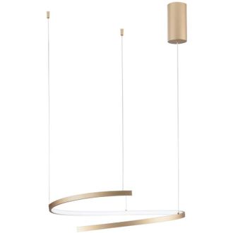 Luce-Ambiente-Design Luce Ambiente E Design - Sospensione led moma in metallo verniciato oro con funzione cct