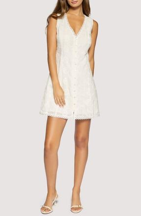 Lost + Wander Olympia Floral Lace Mini Sheath Dress in White at Nordstrom, Size X-Small