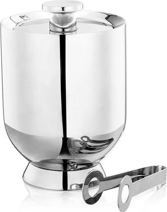 Nick Munro Trombone Ice Bucket & Tongs in Silver at Nordstrom