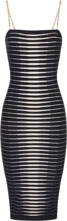 Elisabetta Franchi Midi Jurk - Dames - Casual kleedjes - Zwart - XS - Polyester - Kleedjes