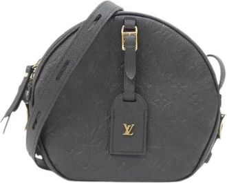 Louis Vuitton Pre-owned Boite Chapeau Souple Monogram Empreinte Shoulder Bag - Dames - Vintage Schoudertas - Zwart - ONE Size - Leer - Vintage